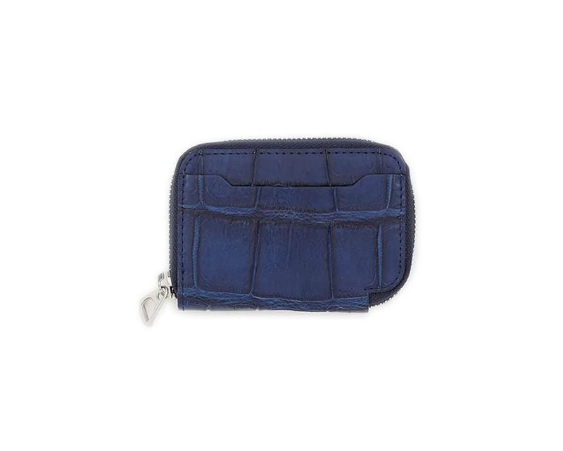 ITTI | CRISTY COIN CARD WLT AI CROCO クリスティコインカードウォレット 藍染めクロコ/ 財布
