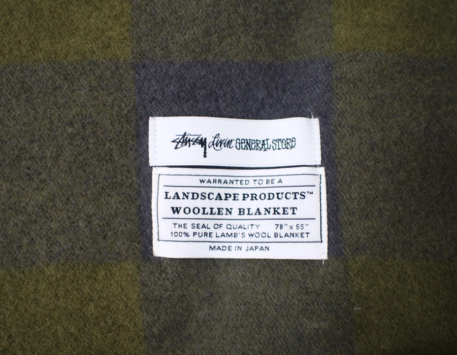 STUSSY Livin' General Store | GS Wool Plaid Blanket by Landscape Products ������ץ쥤�ɥ֥�󥱥å�