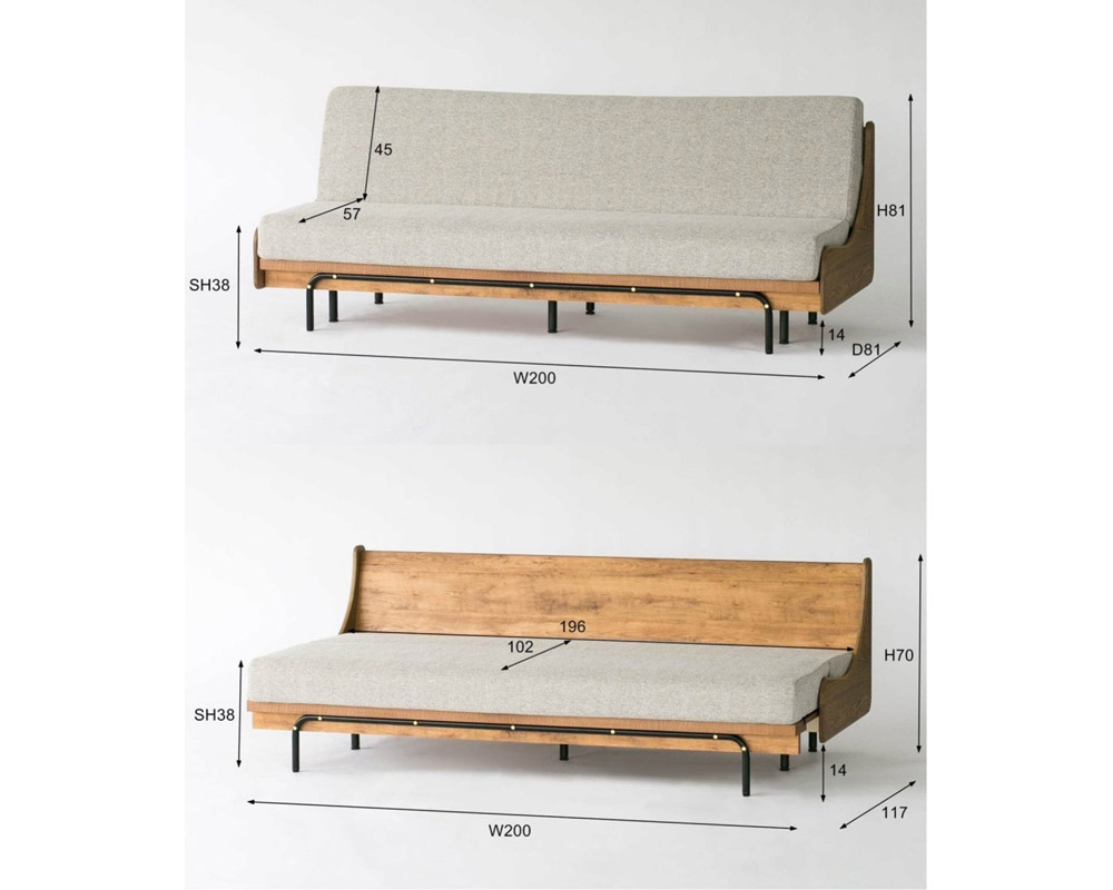 journal standard Furniture | HABITAT SOFA BED [2size] �ϥӥ����ե��٥å�