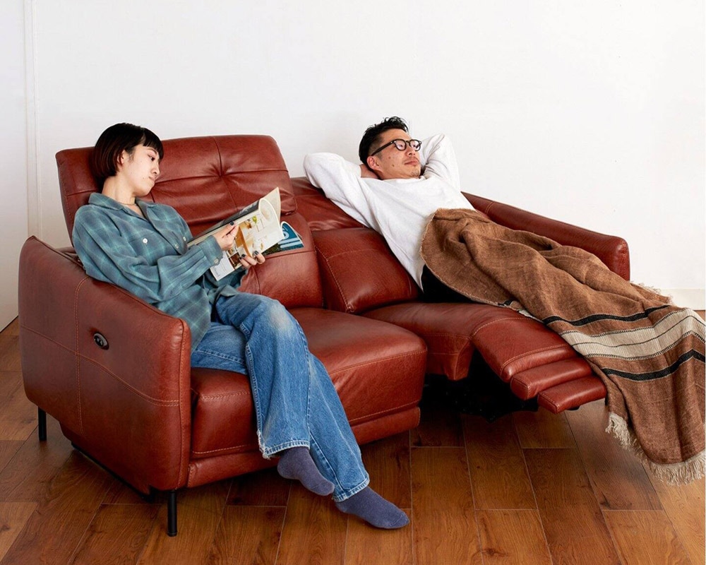 journal standard Furniture | SHEFFIELD RECLINING SOFA LEATHER RB 2nd �����ե�����ɥꥯ�饤�˥󥰥��ե� �쥶����å��֥饦��