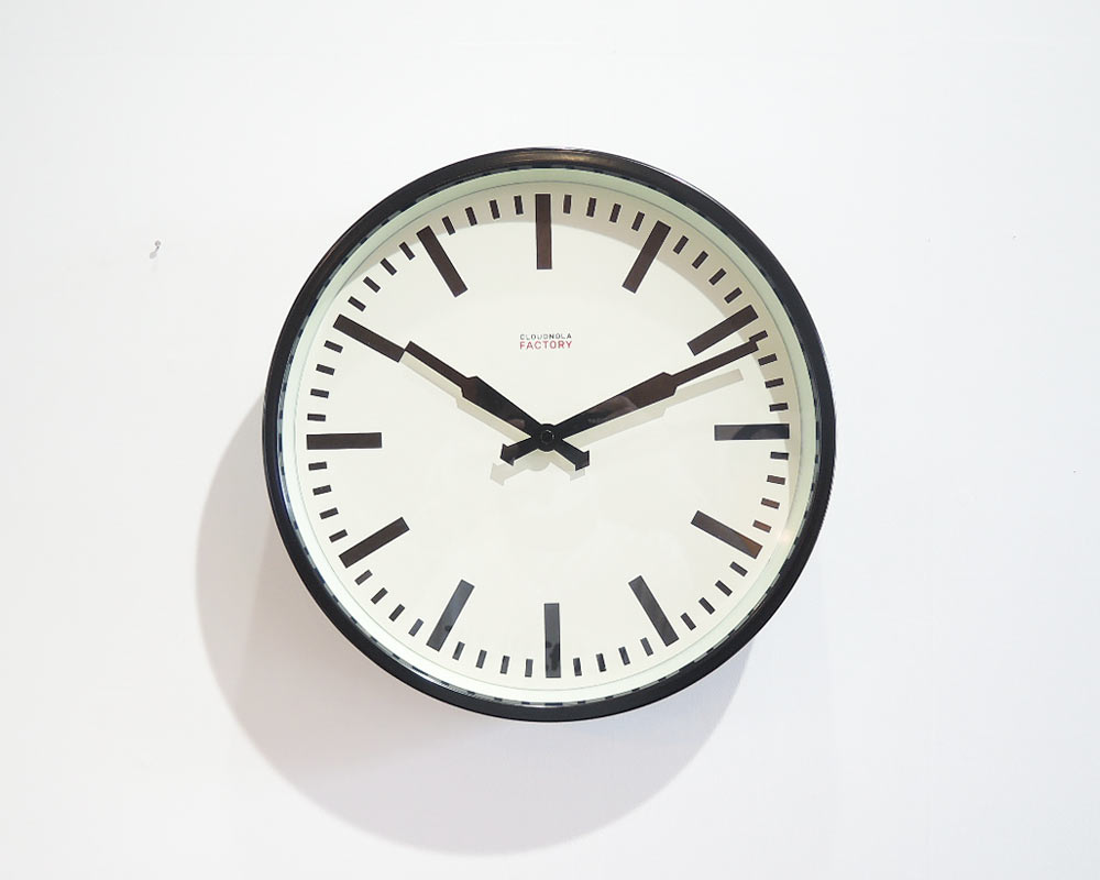 CLOUDNOLA | Factory Black Station Clock �ե����ȥ꡼���ơ�����󥯥��å�