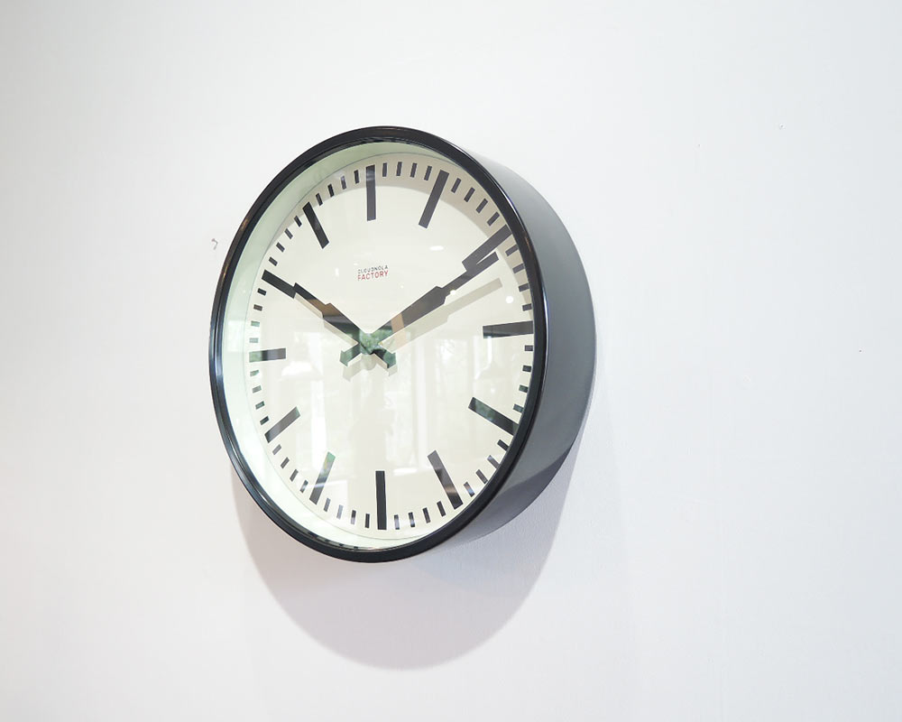 CLOUDNOLA | Factory Black Station Clock �ե����ȥ꡼���ơ�����󥯥��å�
