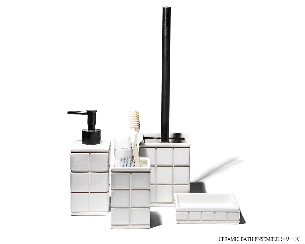 PUEBCO | CERAMIC BATH ENSEMBLE Toilet Brush ����ߥå��Х����󥵥�֥� �ȥ���֥饷