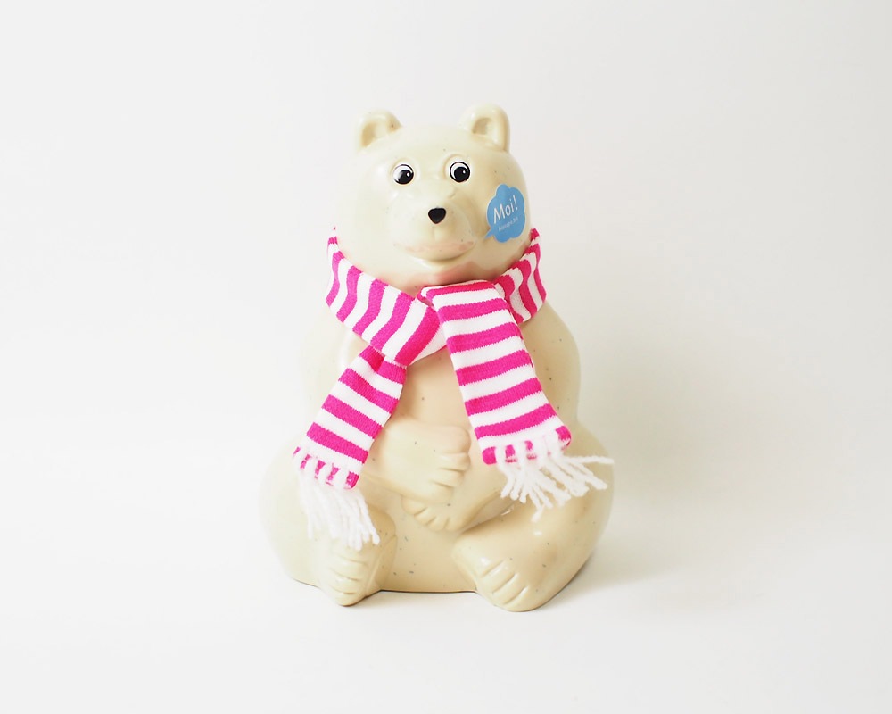 MK Tresmer | Polar Bear Money Box with Muffler 2018 Ȣ  ܡޥե顼դ