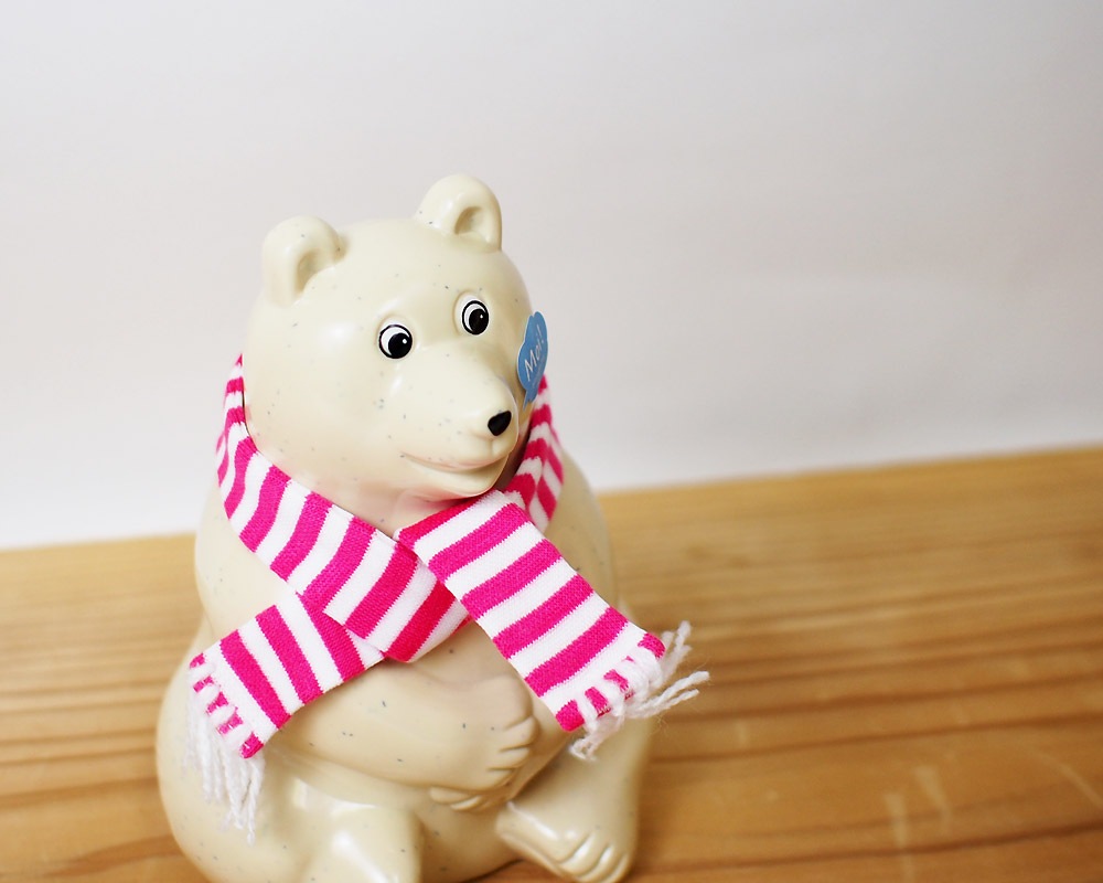 MK Tresmer | Polar Bear Money Box with Muffler 2018 Ȣ  ܡޥե顼դ