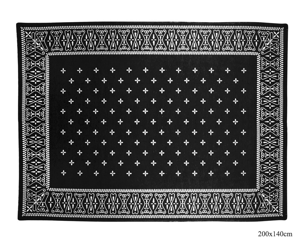 DETAIL | Cross Bandana Rug Black [4size] �������Х���ʥ饰 �֥�å�