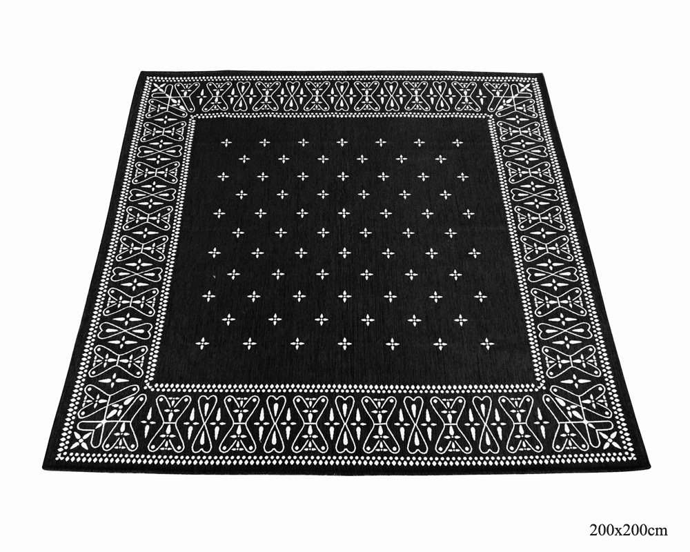 DETAIL | Cross Bandana Rug Black [4size] �������Х���ʥ饰 �֥�å�