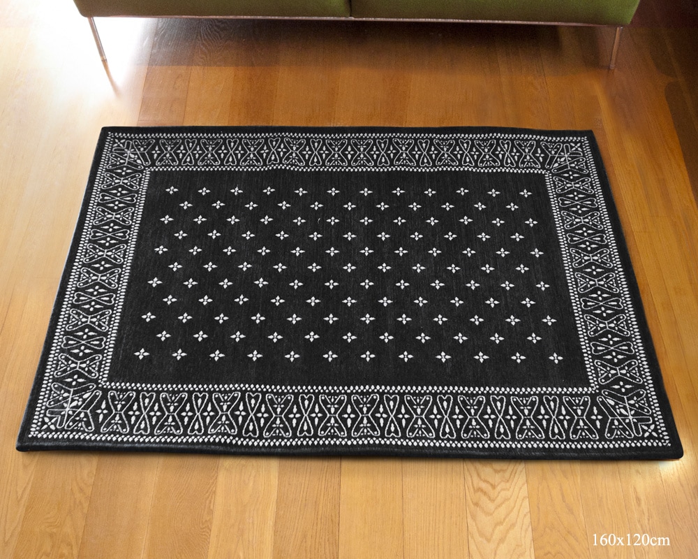 DETAIL | Cross Bandana Rug Black [4size] �������Х���ʥ饰 �֥�å�