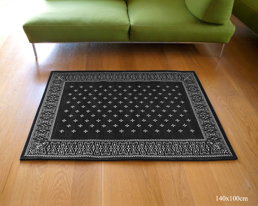 DETAIL | Cross Bandana Rug Black [4size] �������Х���ʥ饰 �֥�å�
