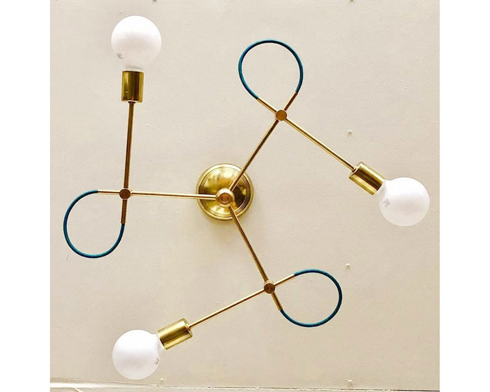 ACME Furniture | Solid Brass Lamp Tri Loop Lamp ����åɥ֥饹���� �ȥ�롼�ץ���