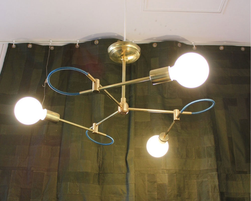 ACME Furniture | Solid Brass Lamp Tri Loop Lamp ����åɥ֥饹���� �ȥ�롼�ץ���