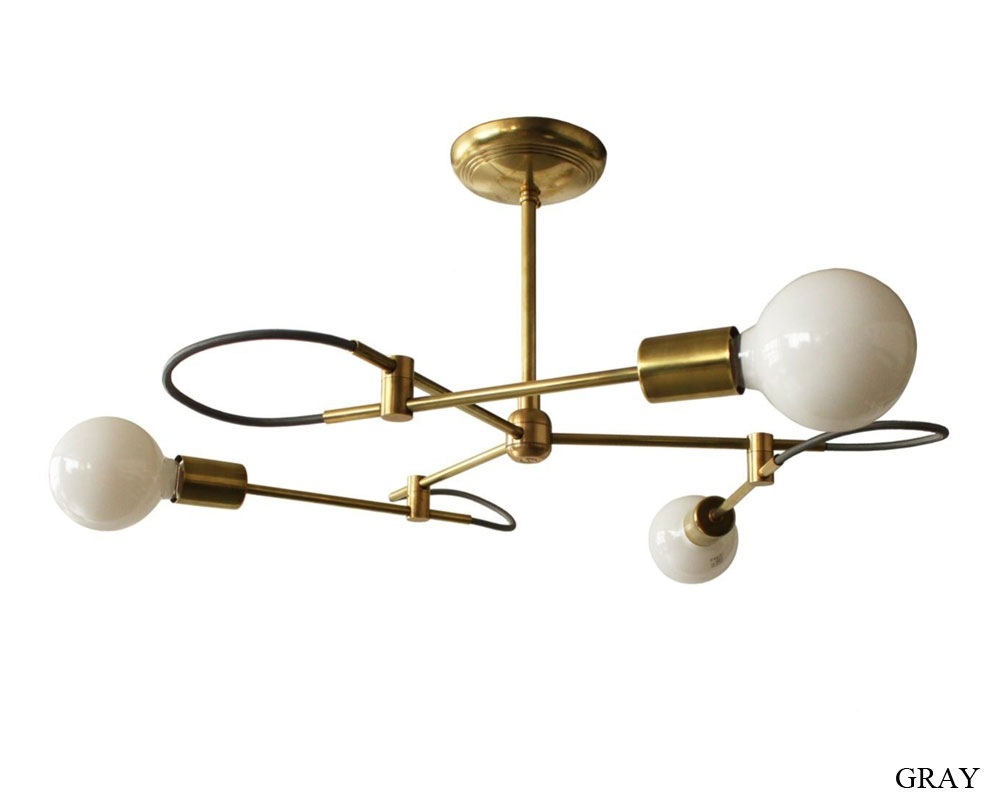 ACME Furniture | Solid Brass Lamp Tri Loop Lamp ����åɥ֥饹���� �ȥ�롼�ץ���