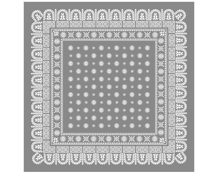 DETAIL | Flower Bandana Rug Gray [4size] եХʥ饰 졼