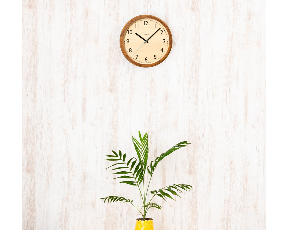 DROP CLOCK ウォールナット 電波時計 unico ウニコ 掛時計/柱時計の