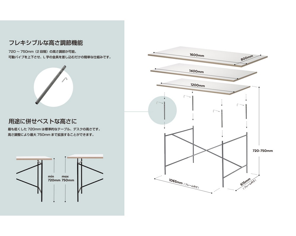 RICHARD LAMPERT | Eiermann Table W1600 Black [4color] ޥơ֥ Υꥦ ֥å