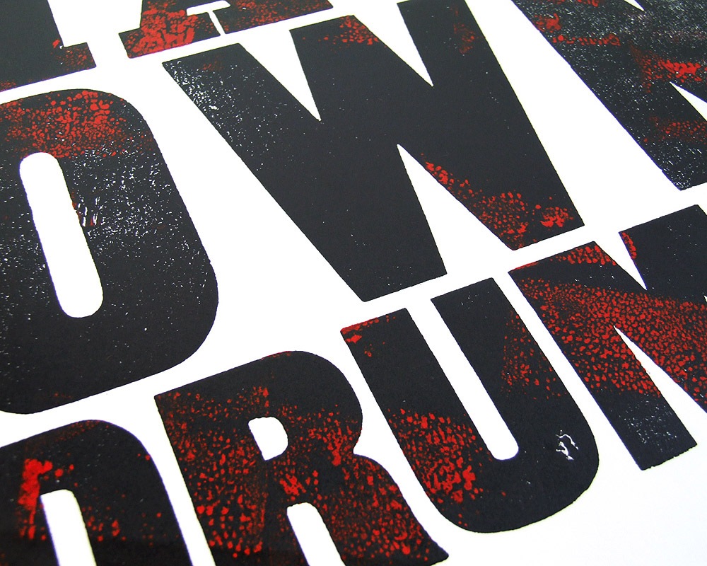 A TWO PIPE PROBLEM LETTERPRESS | MUST HAVE OWN DRUMS! POSTER �ޥ��ȥϥ֥�����ɥ�å��� �ݥ�����