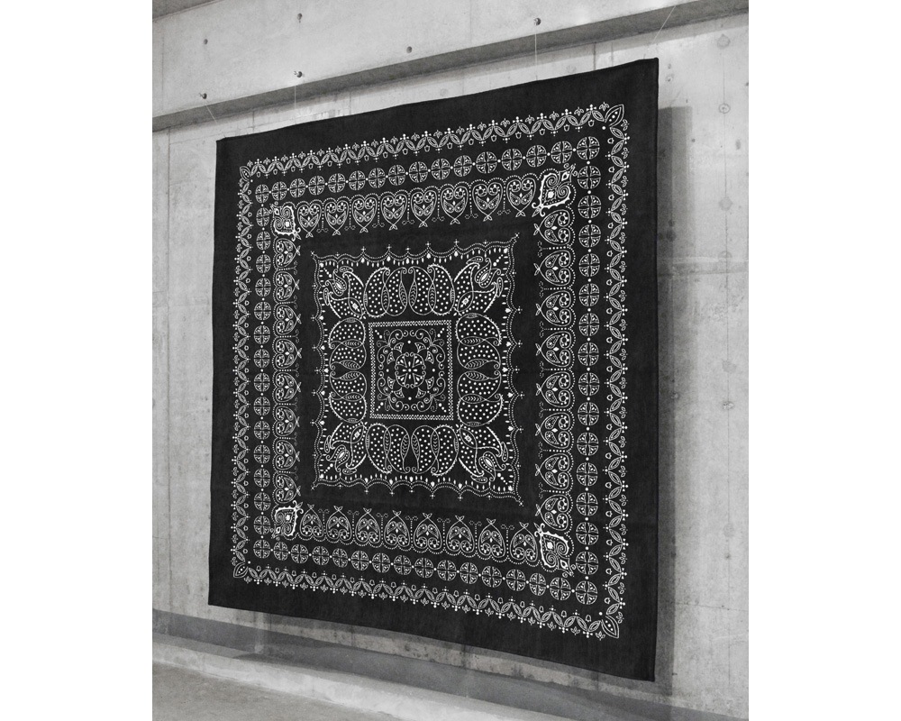 DETAIL | Leaf Bandana Rug Black [4size] �꡼�եХ���ʥ饰 �֥�å�