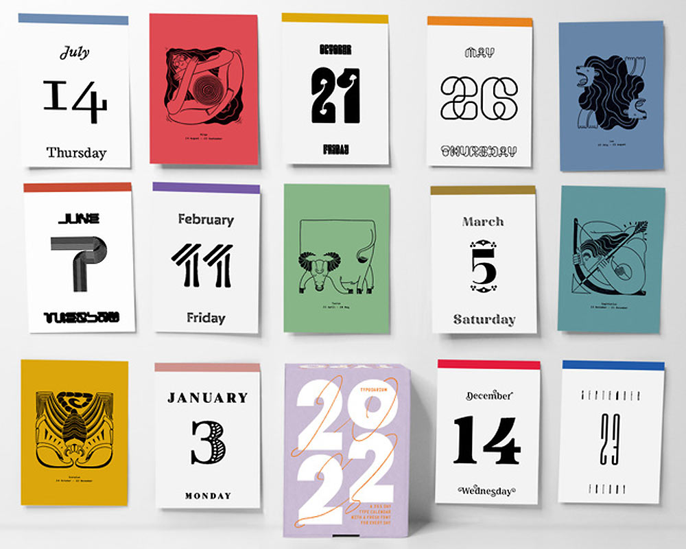 【楽天市場】Typodarium 2025 タイポダリウム 日めくりカレンダー フォント font ドイツ 卓上 壁掛け : PLAY DESIGN  PLAY