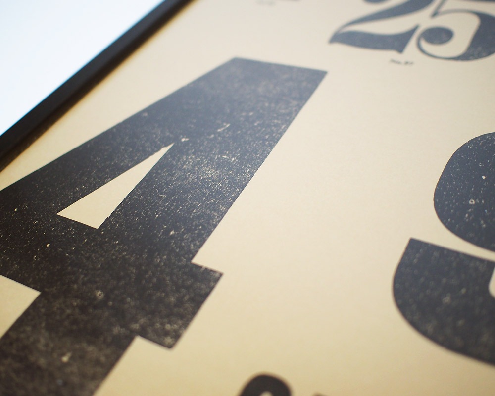 A TWO PIPE PROBLEM LETTERPRESS | BIG NUMBERS POSTER �ӥå��ʥ�С��ݥ�����
