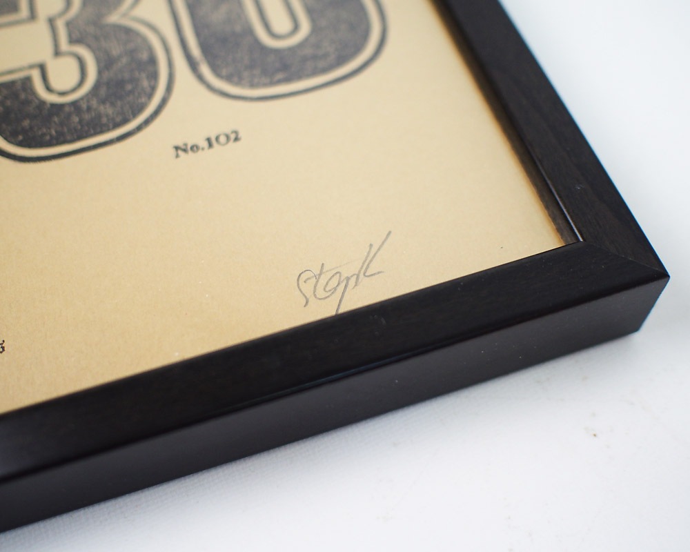 A TWO PIPE PROBLEM LETTERPRESS | BIG NUMBERS POSTER �ӥå��ʥ�С��ݥ�����