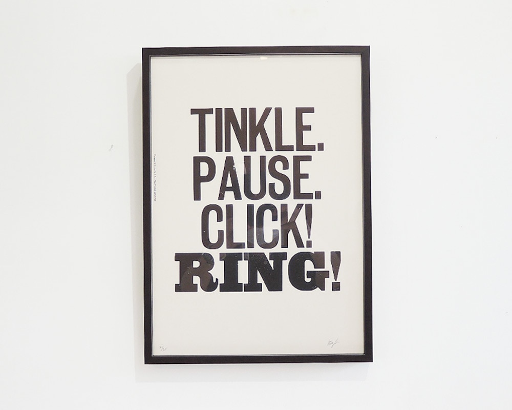 A TWO PIPE PROBLEM LETTERPRESS | TINKLE PAUSE POSTER �ƥ��󥯥�ݡ��� �ݥ�����