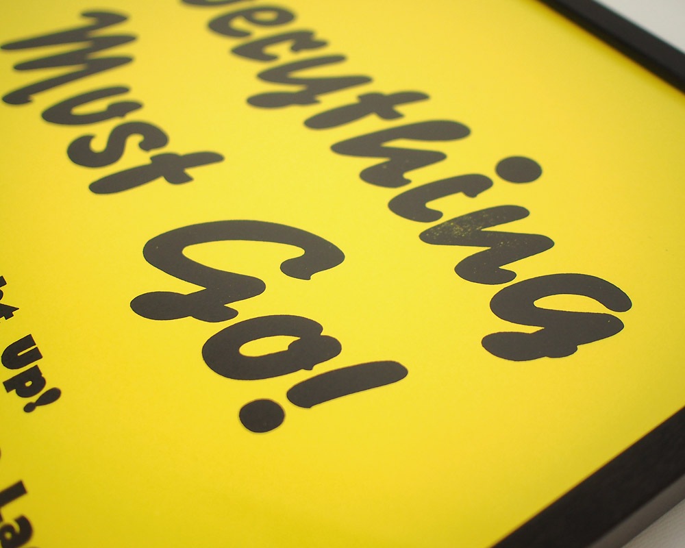 A TWO PIPE PROBLEM LETTERPRESS | EVELYTHING MUST GO POSTER ���֥ꥷ�󥰥ޥ��ȥ��� �ݥ�����