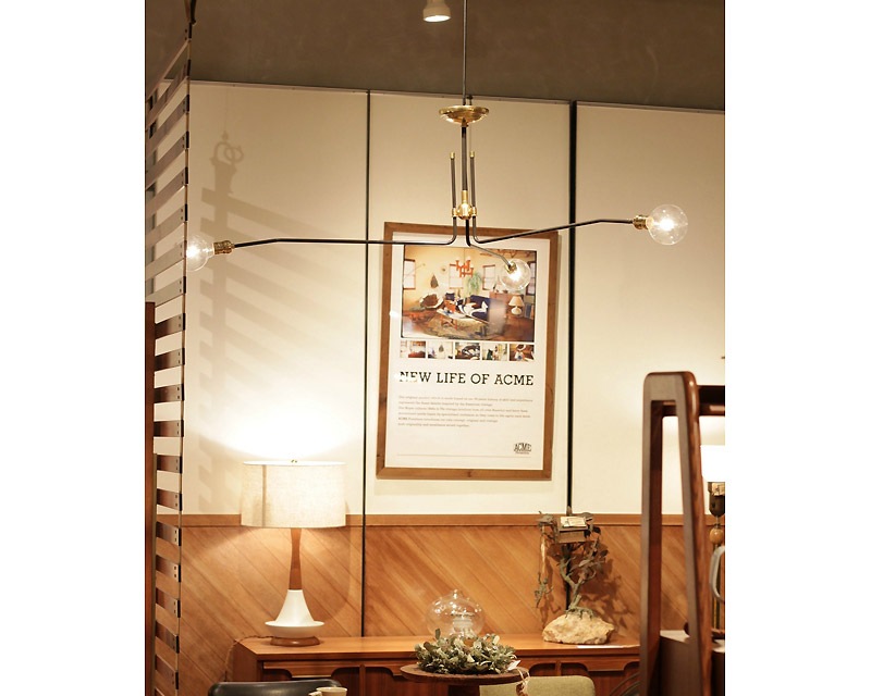 ACME Furniture | Solid Brass Lamp Long 3ARM åɥ֥饹 3