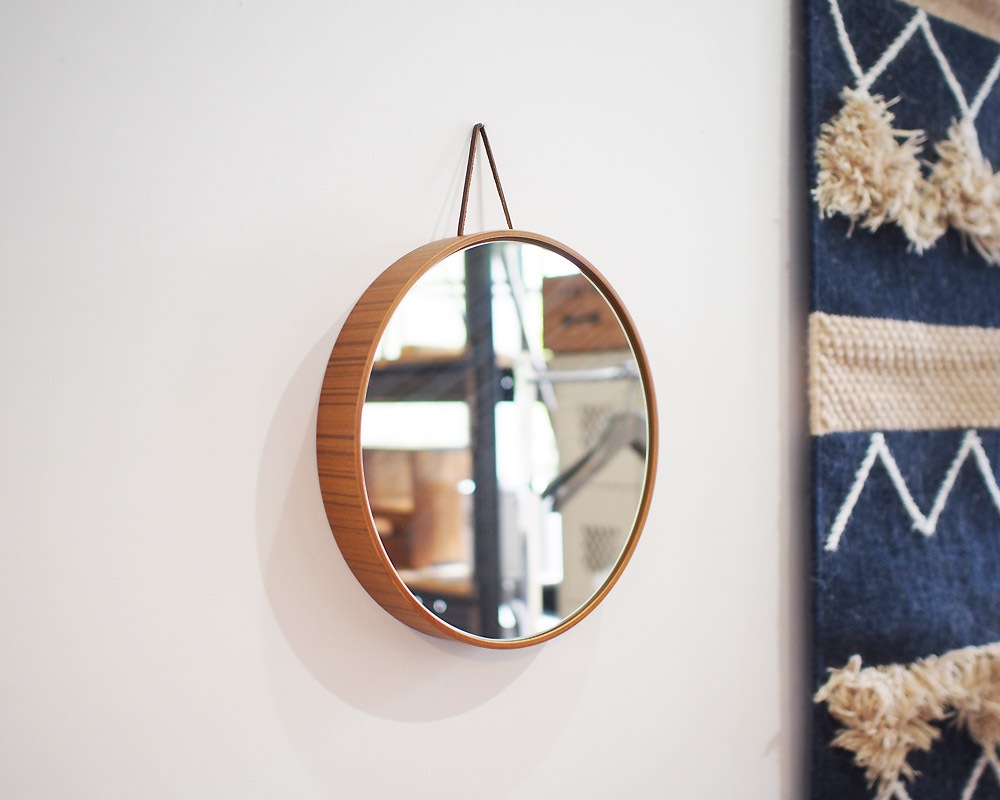 SAITO WOOD | Wall Mirror Teak grain ��������ߥ顼 ������
