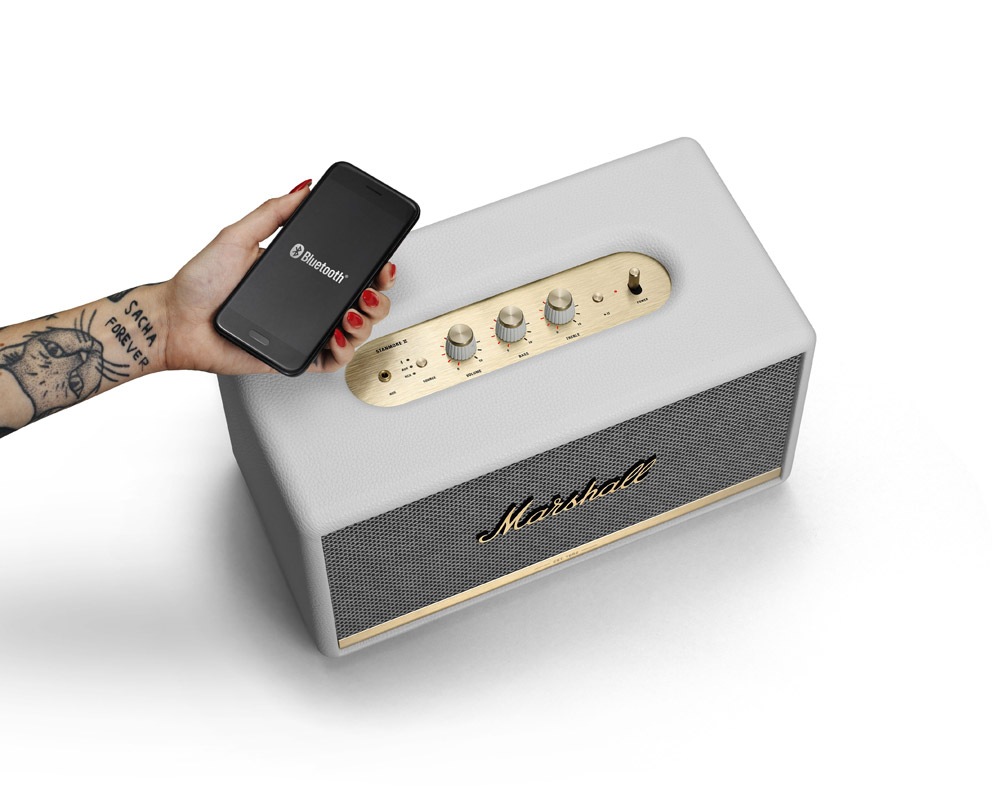 Marshall | STANMORE ��Bluetooth White ������⥢2 �֥롼�ȥ��������ԡ����� �ۥ磻��