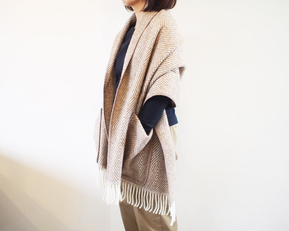 LAPUAN KANKURIT | MARIA Pocket Shawl ޥꥢ ݥåȥ硼