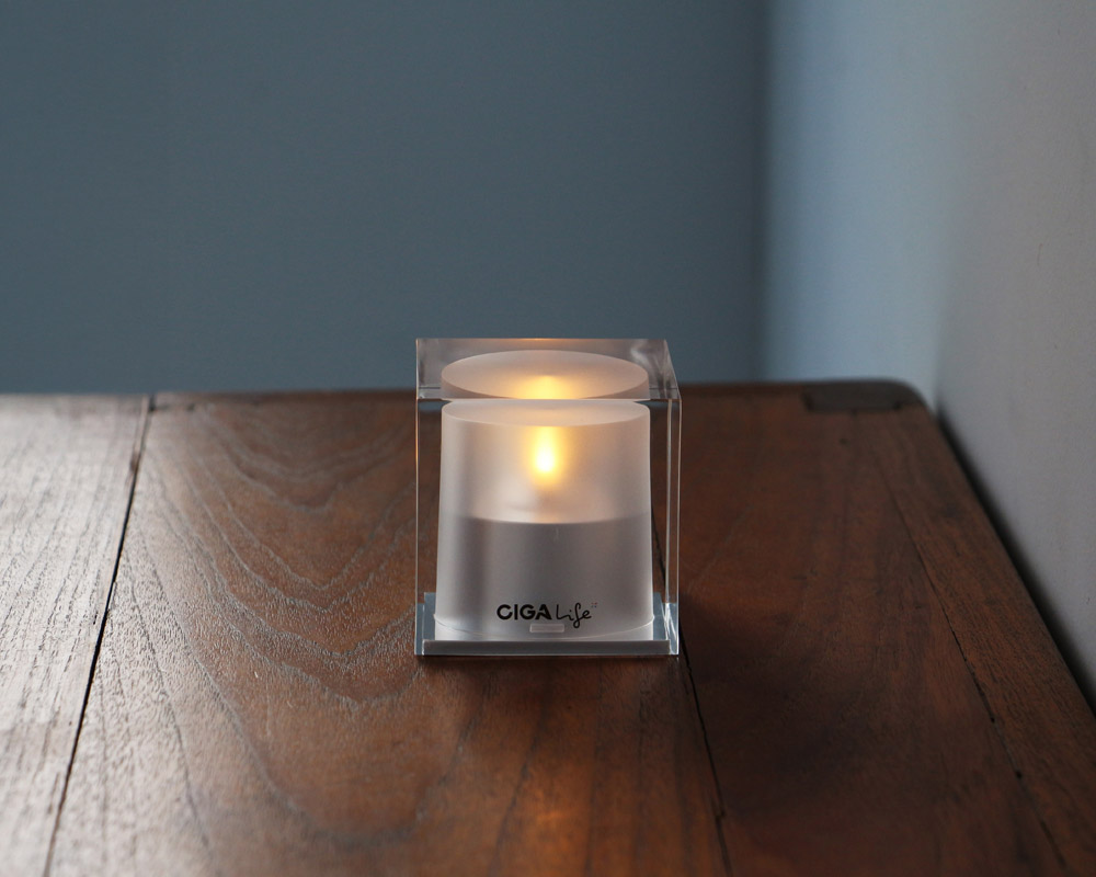 CIGA Design | Mini Cube Solar Candle �ߥ� ���塼�� �����顼 �����ɥ�