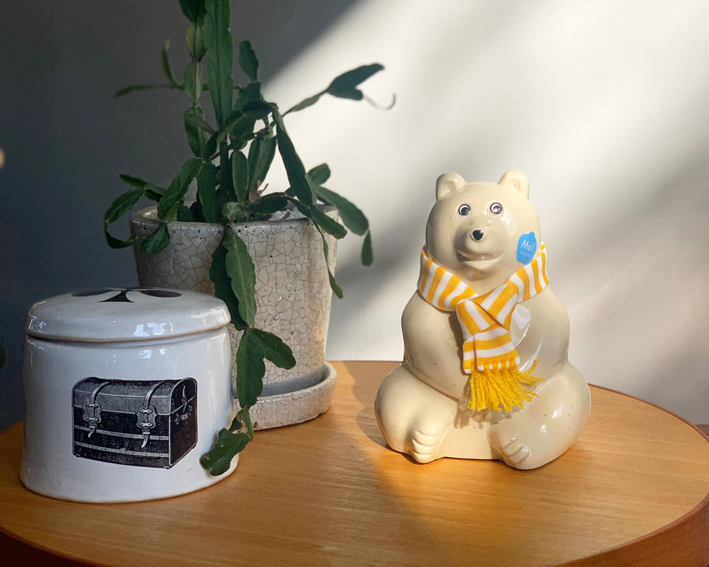 MK Tresmer | Polar Bear Money Box with Muffler 2022 Ȣ  ܡޥե顼դ
