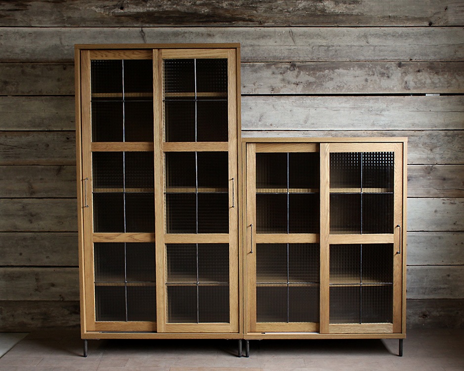 a.depeche | cadeal slide glass cabinet low ���ǥ� ���饤�ɥ��饹����ӥͥå� ����
