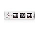 TWEMCO | Calender Clock BQ-38��White �ȥ�����BQ-38 �ۥ磻��