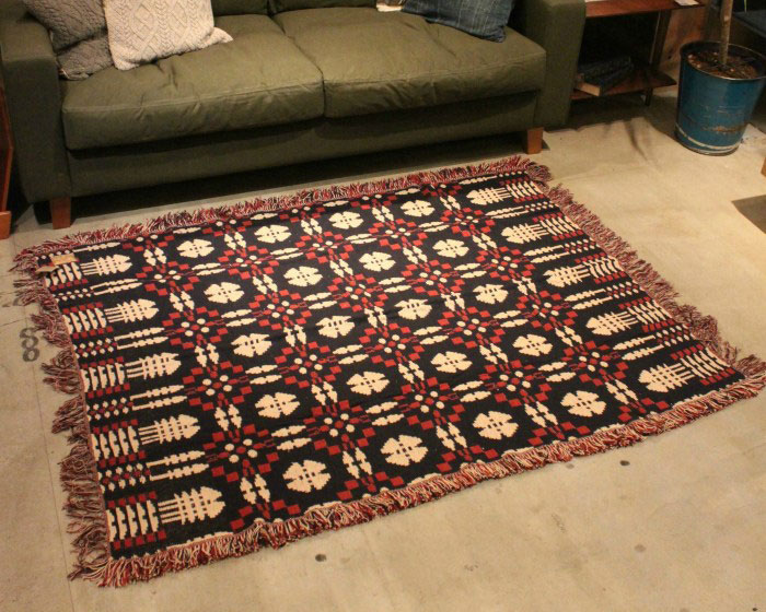 ACME Furniture | OVERSHOT RUG Navy/Red �����С�����åȥ饰