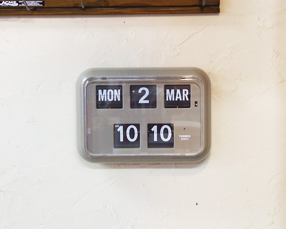 TWEMCO | Calendar Clock QD-35 Gray ǥ륫å 졼