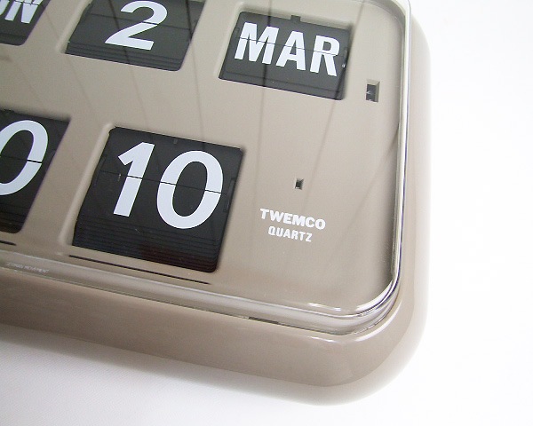 TWEMCO | Calendar Clock QD-35 Gray ǥ륫å 졼