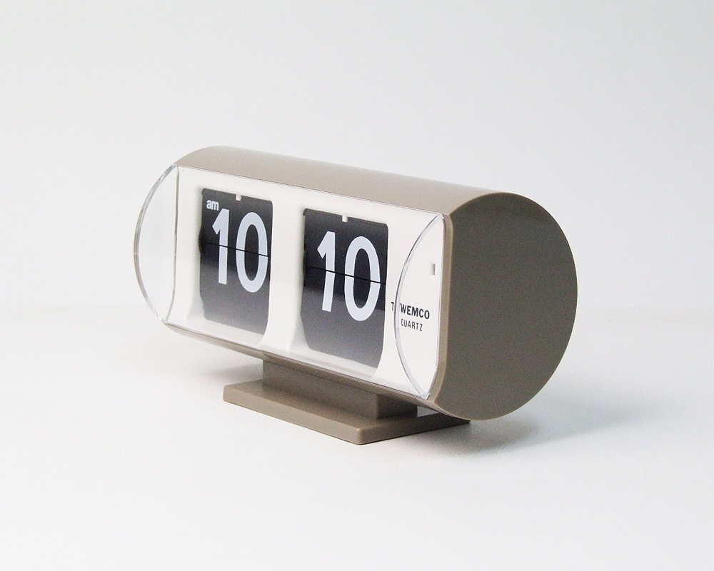 TWEMCO | Table Clock QT-30T Gray �ե�åץ����å� QT-30T ���쥤