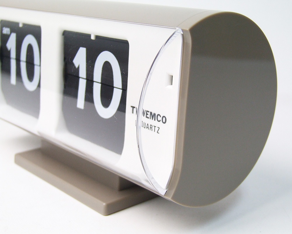 TWEMCO | Table Clock QT-30T Gray �ե�åץ����å� QT-30T ���쥤