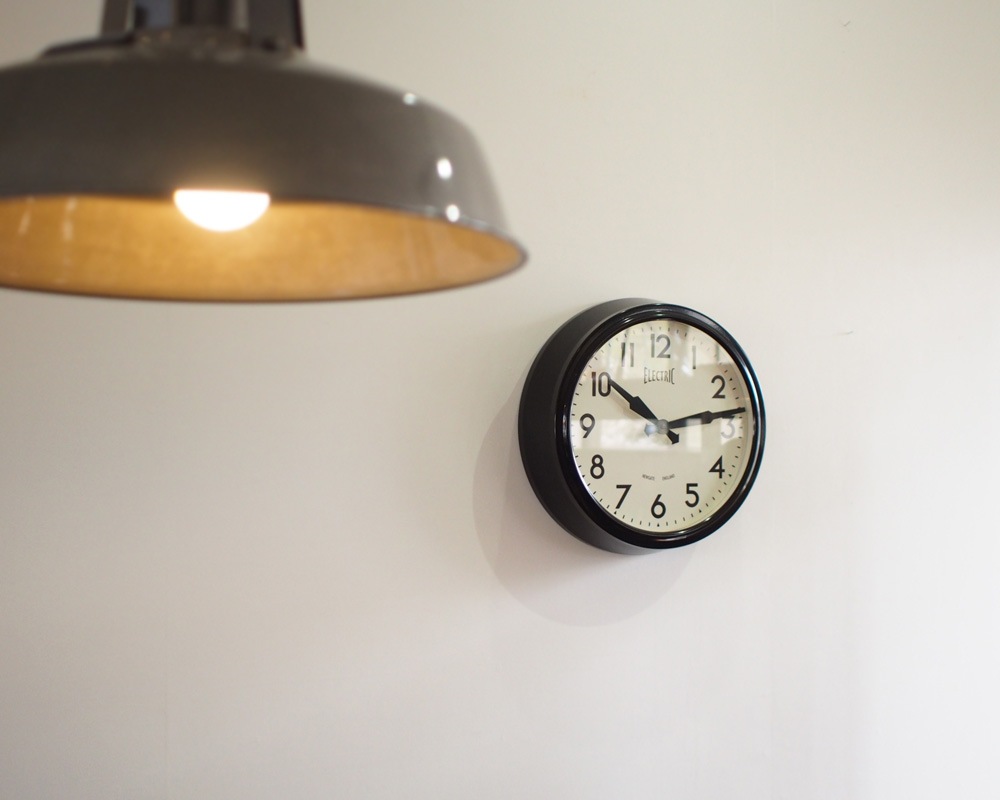 NEW GATE 50'S ELECTRIC WALL CLOCK 時計 黒 れんくん】NEWGATE