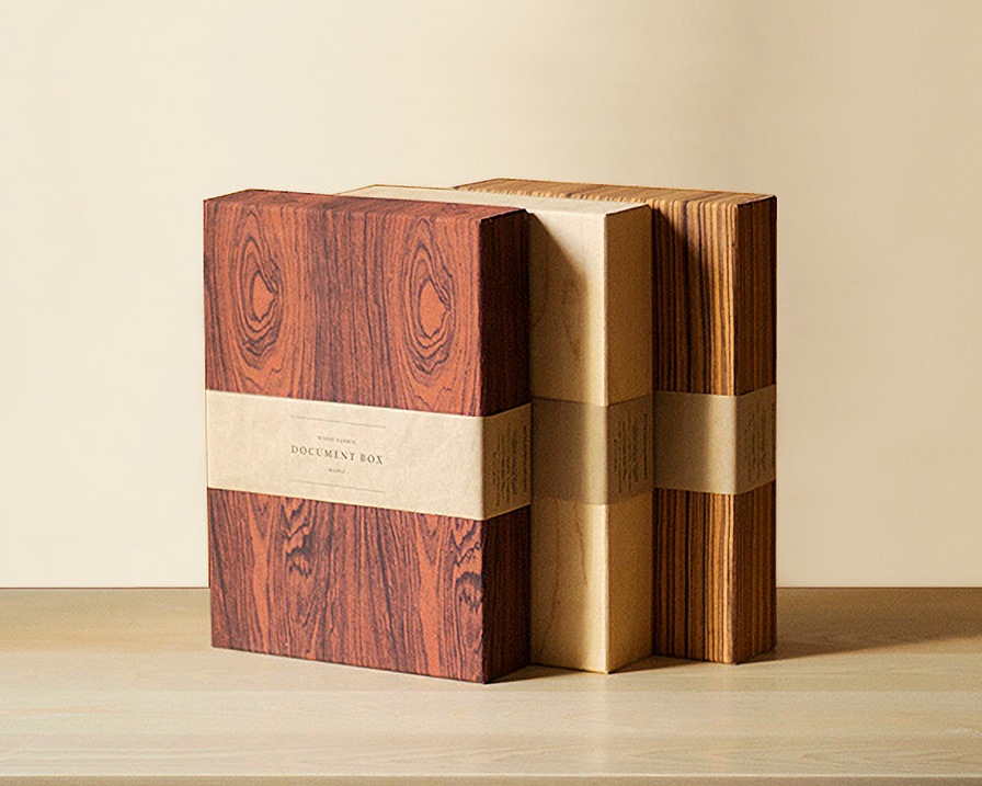 Landscape Products | Wood Fabric Document Box ���åɥե��֥�å� �ɥ�����ȥܥå���