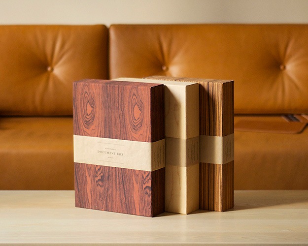 Landscape Products | Wood Fabric Document Box ���åɥե��֥�å� �ɥ�����ȥܥå���