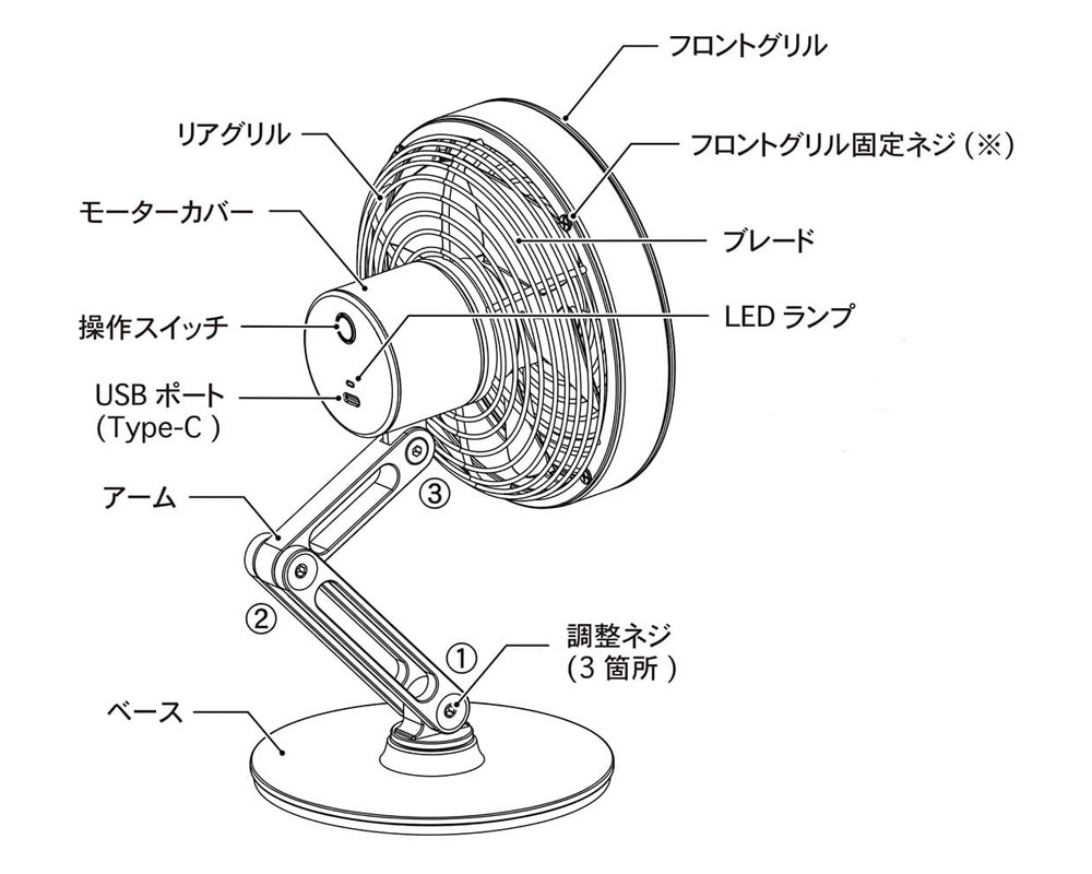 DULTON | SWING ARM DESK FAN �������󥰥����� �ǥ����ե���