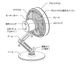 DULTON | SWING ARM DESK FAN �������󥰥����� �ǥ����ե���