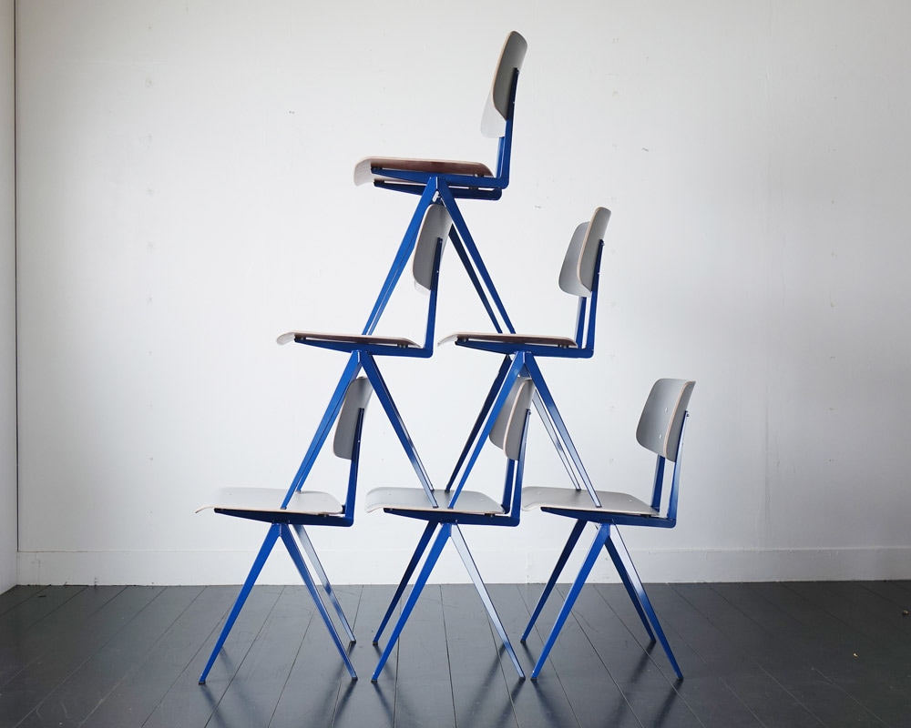 GALVANITAS | S.16 Chair Gray/Carib Blue ����ե��˥���S16������ 2023���ݥåȥ��顼 ���졼/����֥֥롼