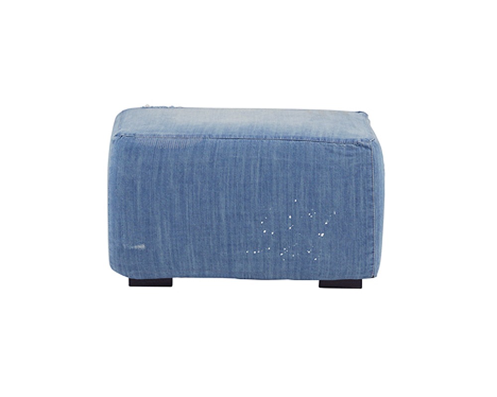 journal standard Furniture | FRANKLIN OTTOMAN Damage DENIM
