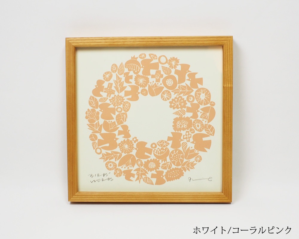 BIRDS' WORDS | SILK SCREEN with FRAME / WREATH [7color] 륯꡼ ꡼