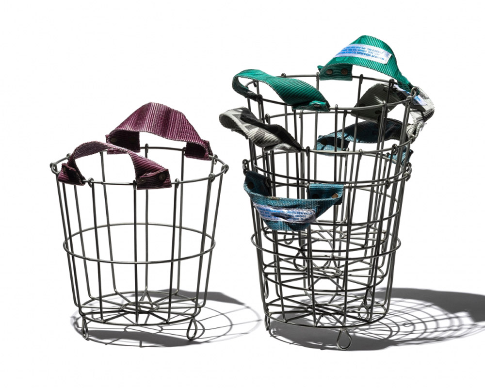 PUEBCO | BELT HANDLE ROUND BASKET ٥ȥϥɥ 饦ɥХå