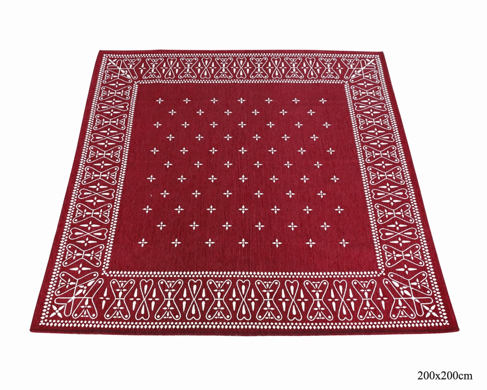 DETAIL | Cross Bandana Rug Burgundy [4size] �������Х���ʥ饰 �С�����ǥ�