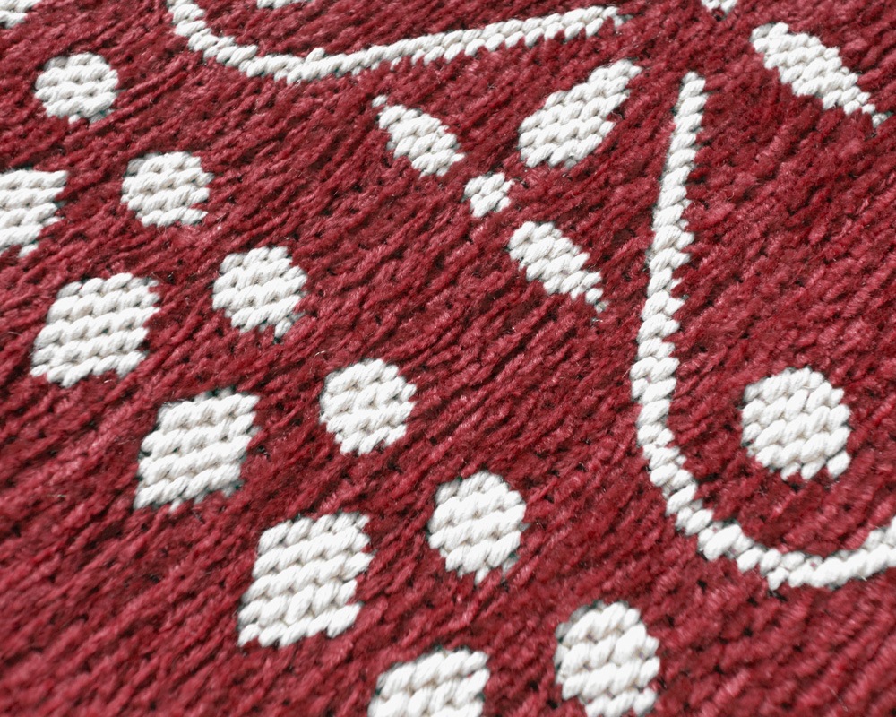 DETAIL | Cross Bandana Rug Burgundy [4size] �������Х���ʥ饰 �С�����ǥ�